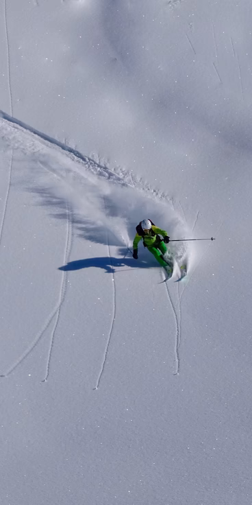Freeride-Action im Zillertal